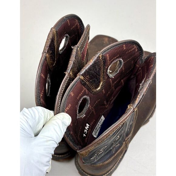 Durango Composite Toe Waterproof Western Work Boot DDB0366 Mens 13M Vintage Flag - Picture 11 of 16